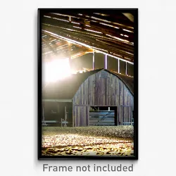 Pixel Art Poster - Coarse Barn (8 Bit Psychedelic Trippy Weird Video Game Print)