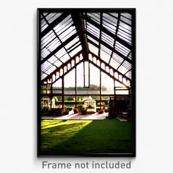 Pixel Art Poster - Rural Conservatory (8 Bit Psychedelic Video Game Print)