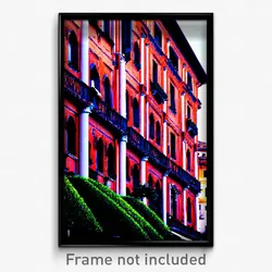 Pixel Art Poster - Dense Italian Architecture (8 Bit Video Game Print)