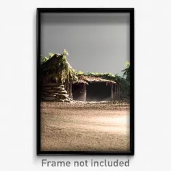 Pixel Art Poster - Unknown Hovel (8 Bit Psychedelic Trippy Video Game Print)