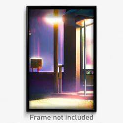Pixel Art Poster - Little Post (8 Bit Psychedelic Trippy Weird Video Game Print)