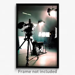 Pixel Art Poster - Basic Movie Studio (8 Bit Psychedelic Video Game Print)