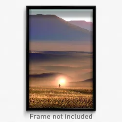 Pixel Art Poster - Deserted Plateau (8 Bit Psychedelic Trippy Video Game Print)