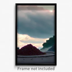 Pixel Art Poster - Cloudy Heap (8 Bit Psychedelic Trippy Weird Video Game Print)