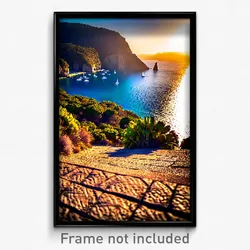 Pixel Art Poster - Magnificent Cove (8 Bit Psychedelic Trippy Video Game Print)