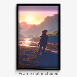 Pixel Art Poster - Admired Wasteland (8 Bit Psychedelic Trippy Video Game Print)