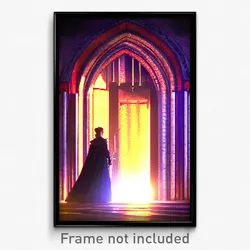 Pixel Art Poster - Stained Province (8 Bit Psychedelic Trippy Video Game Print)