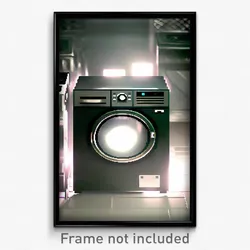 Pixel Art Poster - Dense Washing Machine (8 Bit Psychedelic Video Game Print)