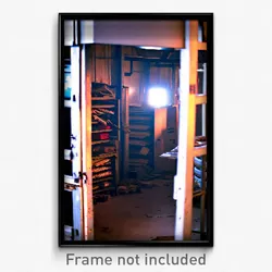 Pixel Art Poster - Grimy Storage Room (8 Bit Psychedelic Video Game Print)