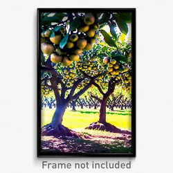 Pixel Art Poster - Massive Orchard (8 Bit Psychedelic Trippy Video Game Print)