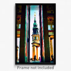 Pixel Art Poster - Marvelous Berlin (8 Bit Psychedelic Trippy Video Game Print)