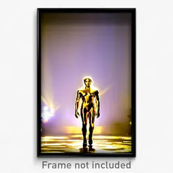 Pixel Art Poster - Golden Body (8 Bit Psychedelic Trippy Weird Video Game Print)