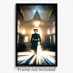 Pixel Art Poster - Sparkling Rectory (8 Bit Psychedelic Trippy Video Game Print)