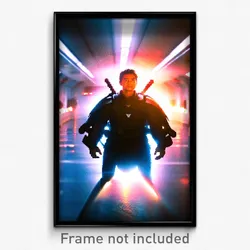 Pixel Art Poster - Advanced Way (8 Bit Psychedelic Trippy Video Game Print)
