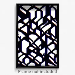Pixel Art Poster - Zigzag Rift (8 Bit Psychedelic Trippy Weird Video Game Print)