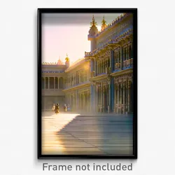 Pixel Art Poster - Pure Palace (8 Bit Psychedelic Trippy Weird Video Game Print)
