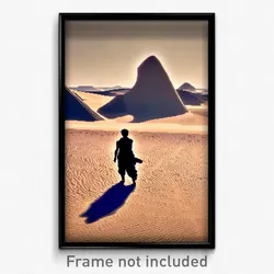 Pixel Art Poster - Blissful Sands (8 Bit Psychedelic Trippy Video Game Print)