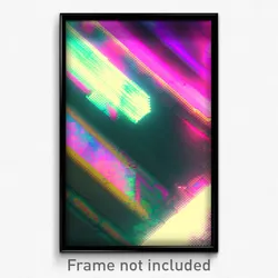Pixel Art Poster - Glitch Art Dominion (8 Bit Psychedelic Video Game Print)