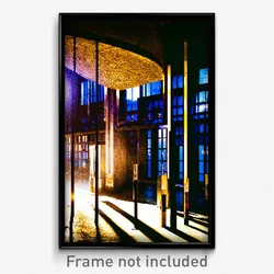 Pixel Art Poster - Shadowy Madrid (8 Bit Psychedelic Trippy Video Game Print)