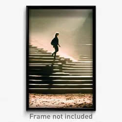 Pixel Art Poster - Dry Steps (8 Bit Psychedelic Trippy Weird Video Game Print)