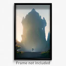 Pixel Art Poster - Unnatural Sanctum (8 Bit Psychedelic Trippy Video Game Print)