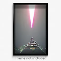 Pixel Art Poster - Thin Pyramid (8 Bit Psychedelic Trippy Video Game Print)