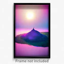Pixel Art Poster - Bright Motte (8 Bit Psychedelic Trippy Video Game Print)