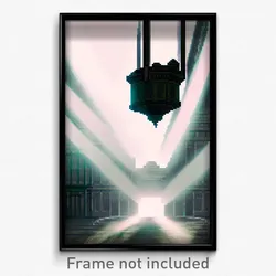 Pixel Art Poster - Digital Cistern (8 Bit Psychedelic Trippy Video Game Print)