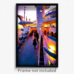 Pixel Art Poster - Whopping Cruise (8 Bit Psychedelic Trippy Video Game Print)