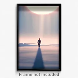 Pixel Art Poster - Far Crossing (8 Bit Psychedelic Trippy Video Game Print)