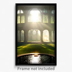 Pixel Art Poster - Circular Demesne (8 Bit Psychedelic Trippy Video Game Print)
