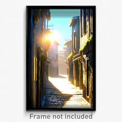 Pixel Art Poster - Humble Alley (8 Bit Psychedelic Trippy Video Game Print)