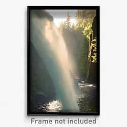Pixel Art Poster - Watery Glen (8 Bit Psychedelic Trippy Weird Video Game Print)