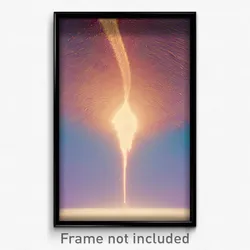 Pixel Art Poster - Swirly Fissure (8 Bit Psychedelic Trippy Video Game Print)