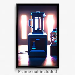 Pixel Art Poster - Hidden Blender (8 Bit Psychedelic Trippy Video Game Print)