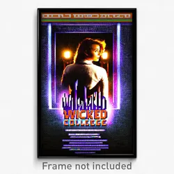 Pixel Art Poster - Wicked College (8 Bit Psychedelic Trippy Video Game Print)
