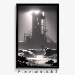Pixel Art Poster - Colorless Mine (8 Bit Psychedelic Trippy Video Game Print)