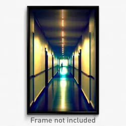 Pixel Art Poster - Ordinary Corridor (8 Bit Psychedelic Trippy Video Game Print)