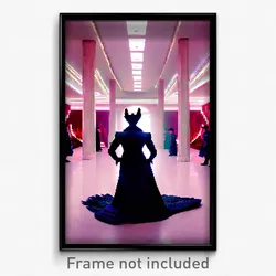 Pixel Art Poster - Villainous Bedlam (8 Bit Psychedelic Trippy Video Game Print)
