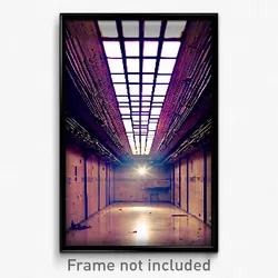 Pixel Art Poster - Abandoned Outer Space (8 Bit Psychedelic Video Game Print)