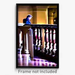 Pixel Art Poster - Treasured Balustrade (8 Bit Psychedelic Video Game Print)