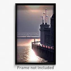 Pixel Art Poster - Bleak Quay (8 Bit Psychedelic Trippy Weird Video Game Print)