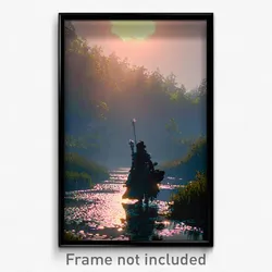 Pixel Art Poster - Detailed Fen (8 Bit Psychedelic Trippy Video Game Print)