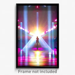Pixel Art Poster - Brilliant Esplande (8 Bit Psychedelic Video Game Print)