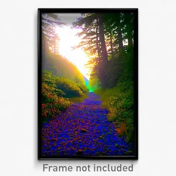 Pixel Art Poster - Dense Trail (8 Bit Psychedelic Trippy Weird Video Game Print)