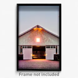 Pixel Art Poster - Perfect Barn (8 Bit Psychedelic Trippy Video Game Print)