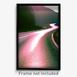 Pixel Art Poster - Normal Road (8 Bit Psychedelic Trippy Weird Video Game Print)