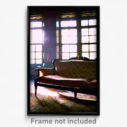 Pixel Art Poster - Antique Couch (8 Bit Psychedelic Trippy Video Game Print)
