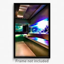 Pixel Art Poster - Accomplished Aquarium (8 Bit Psychedelic Video Game Print)