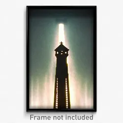 Pixel Art Poster - Dim Belfry (8 Bit Psychedelic Trippy Weird Video Game Print)